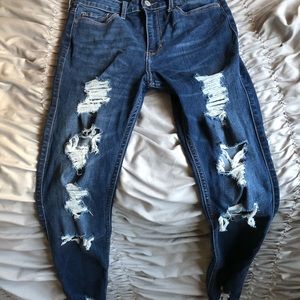 ripped hollister jeans